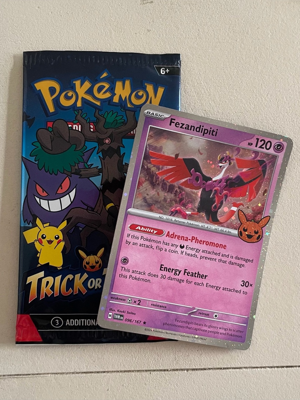 NEW fezandipiti holo pokemon card